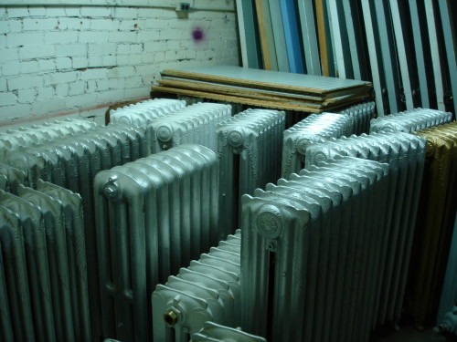 equipment stored in a room